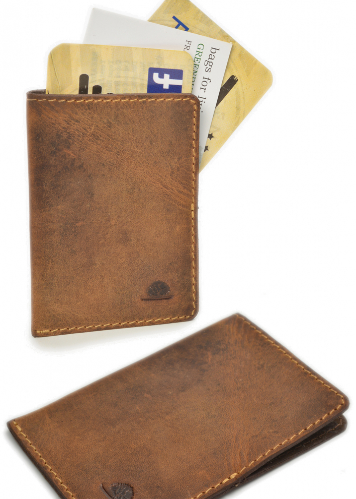Vintage RFID Kartenhülle Leder